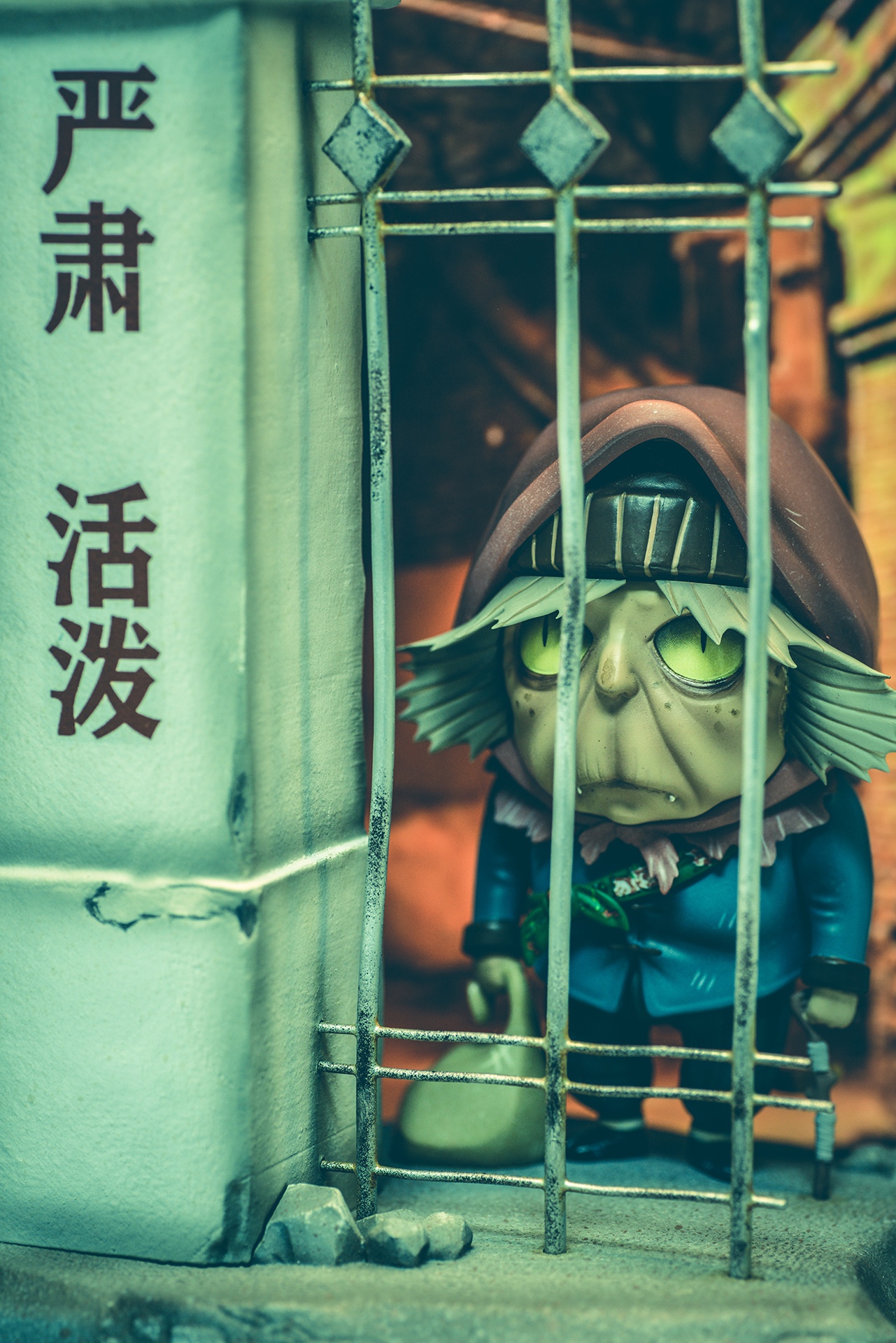 疯猫工作室& EF.工作室;18cm 《走出科学怪谈档案》系列 - 猫脸老太太