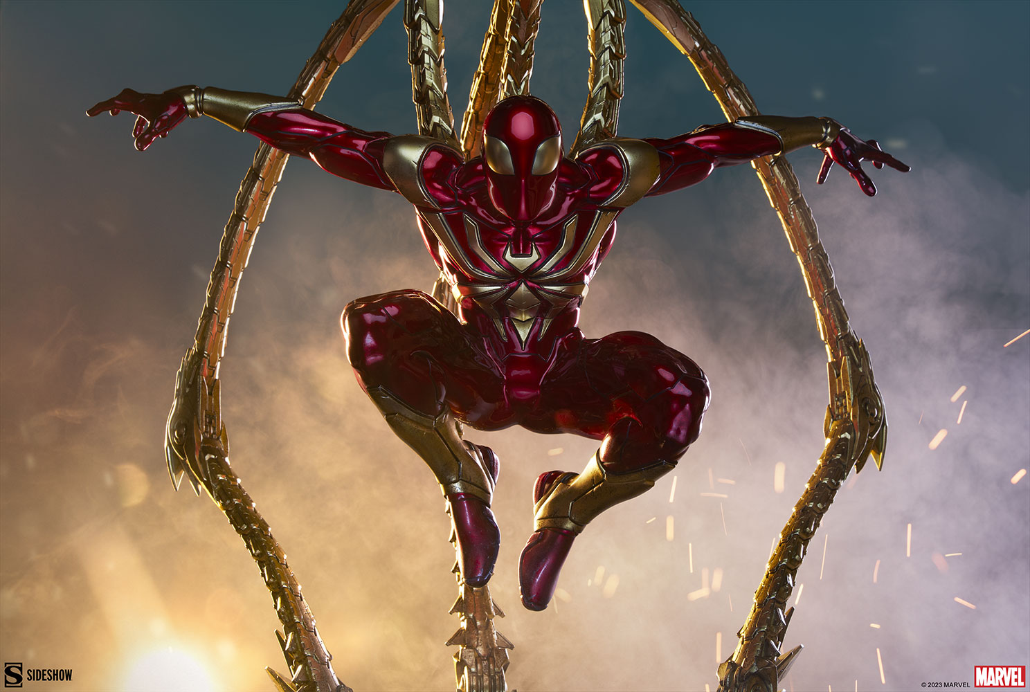 Sideshow:27寸 Marvel漫威 - IRON SPIDER 钢铁蜘蛛侠 雕像