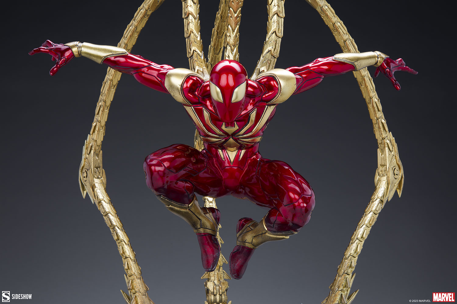 Sideshow:27寸 Marvel漫威 - IRON SPIDER 钢铁蜘蛛侠 雕像