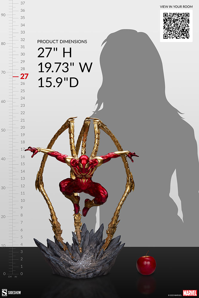 Sideshow:27寸 Marvel漫威 - IRON SPIDER 钢铁蜘蛛侠 雕像