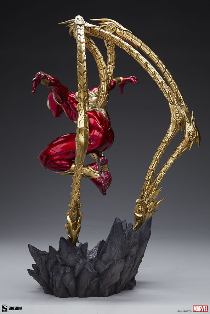 Sideshow:27寸 Marvel漫威 - IRON SPIDER 钢铁蜘蛛侠 雕像