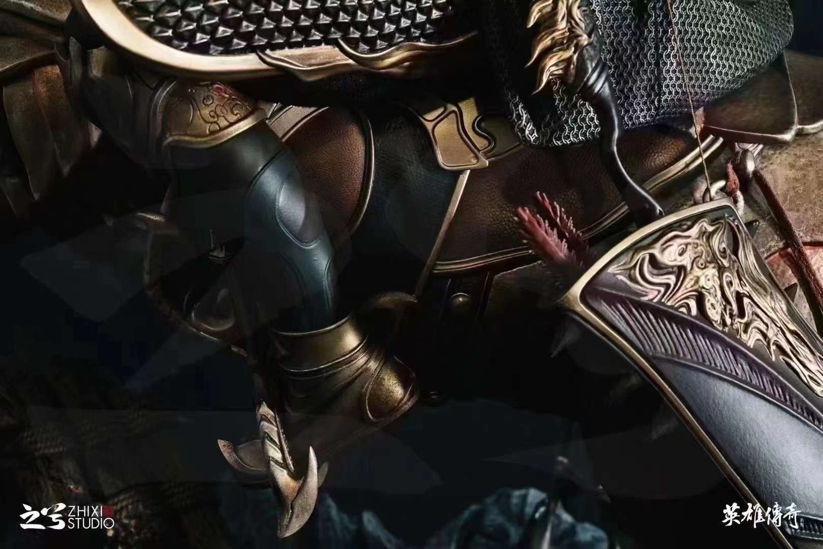 之兮工作室:【无双神将—吕布】大型雕塑