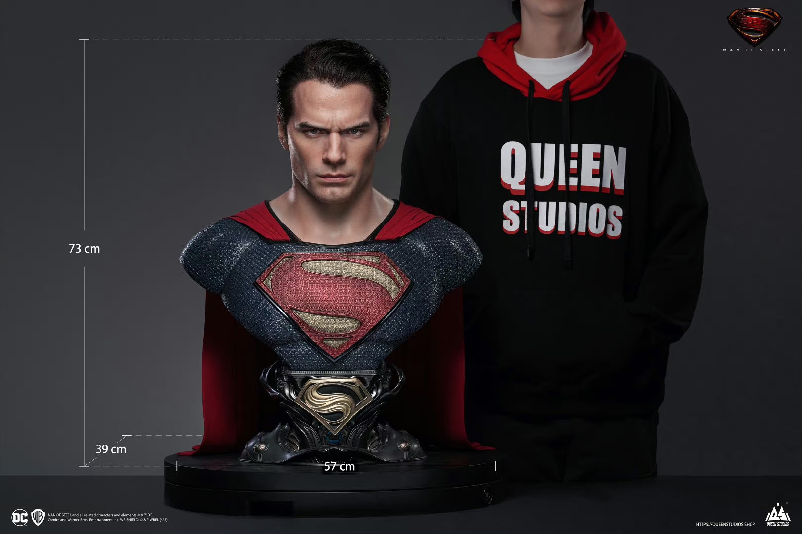 Queen Studios 新品:1/1比例 超人 胸像