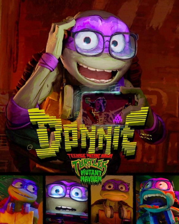 动画电影《忍者神龟:变种大乱斗》公布了一组全新的角色海报