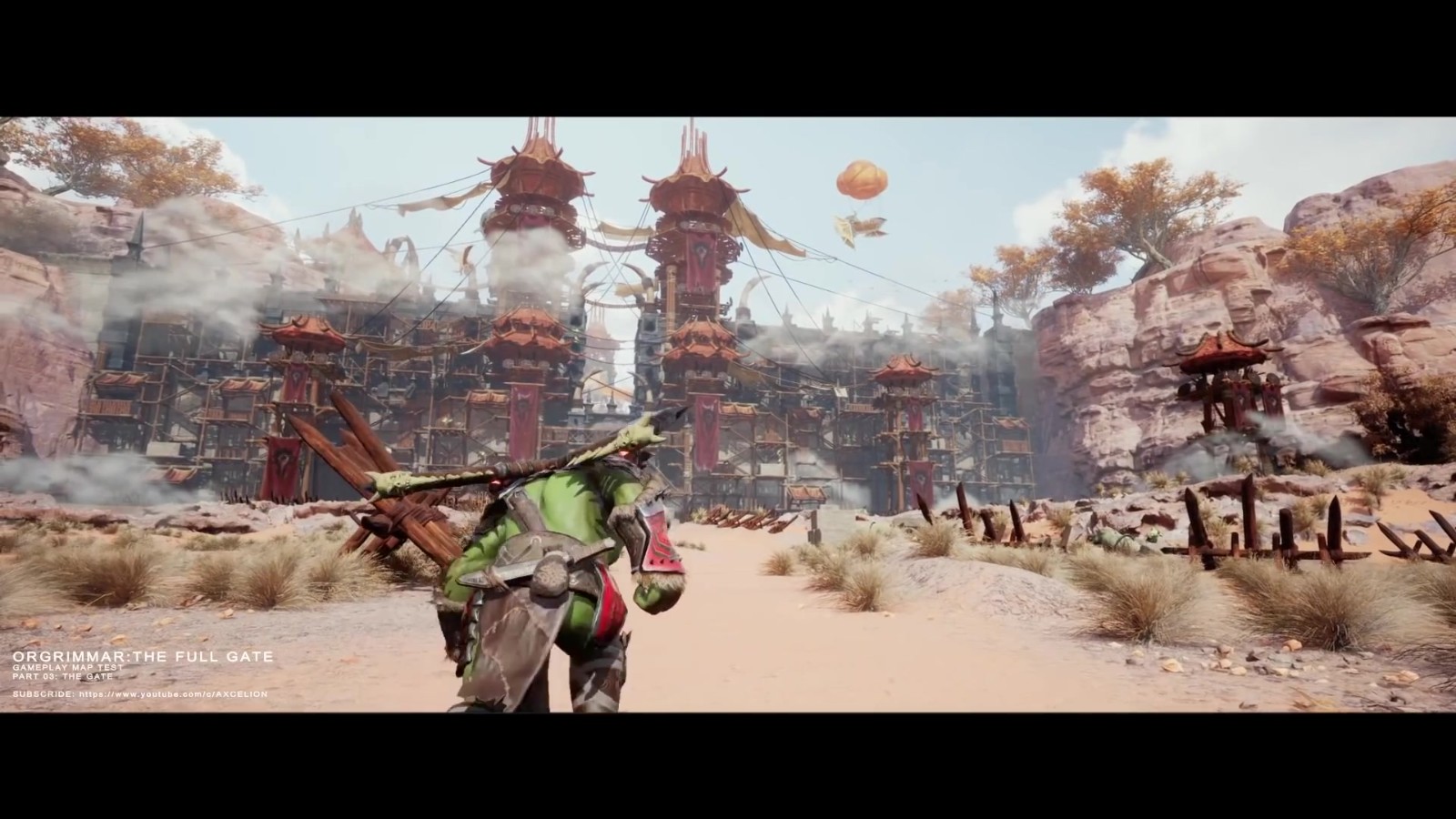 粉丝自制虚幻5《魔兽世界》奥格瑞玛城门环境