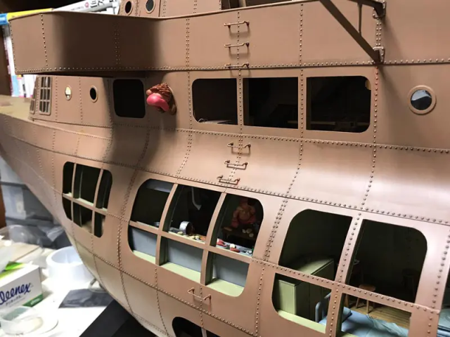 日本达人制作《未来少年柯南》巴拉克号船舰模型 2.2公尺巨大尺寸超吸睛