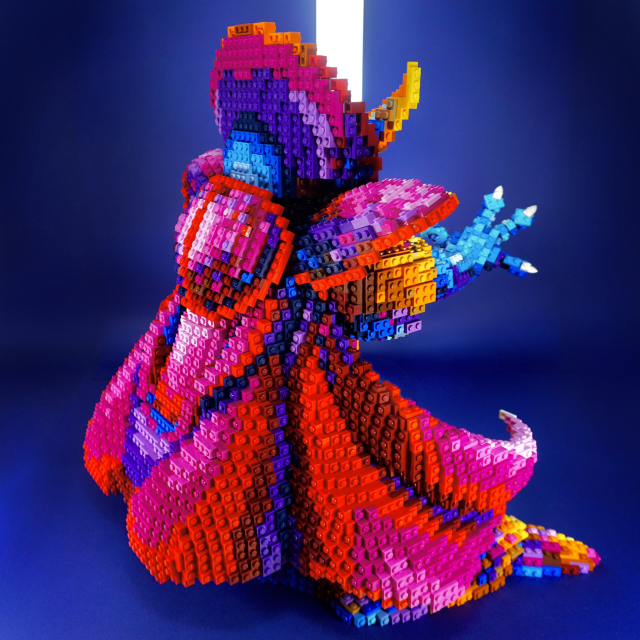 点阵图?不,是乐高!日本推主用乐高拼凑出《勇者斗恶龙3》大魔王佐玛,光是一看膝盖就要落地!