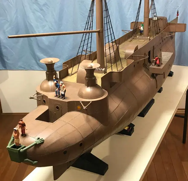 日本达人制作《未来少年柯南》巴拉克号船舰模型 2.2公尺巨大尺寸超吸睛