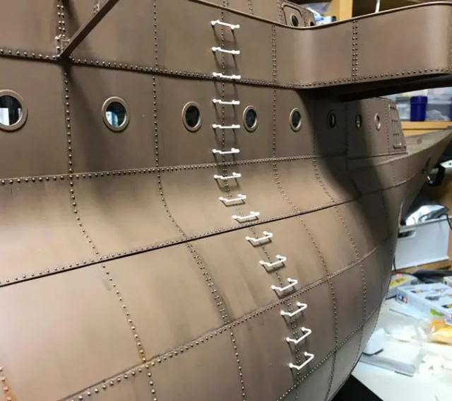 日本达人制作《未来少年柯南》巴拉克号船舰模型 2.2公尺巨大尺寸超吸睛