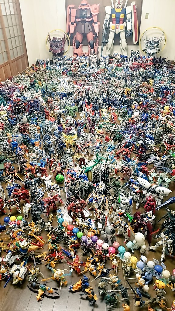 日本钢普拉达人现收藏 20年超过1600件钢普拉模型让人叹为观止!