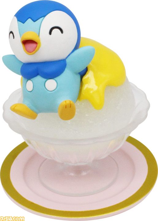 介绍很酷的糖果和可爱的口袋妖怪人物。Piplup、Kodak