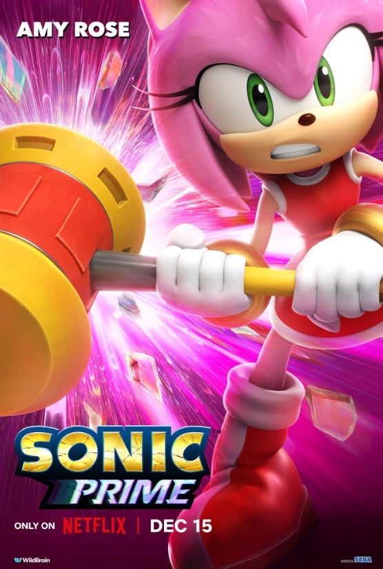 游戏改编动画《索尼克Prime》发布角色海报