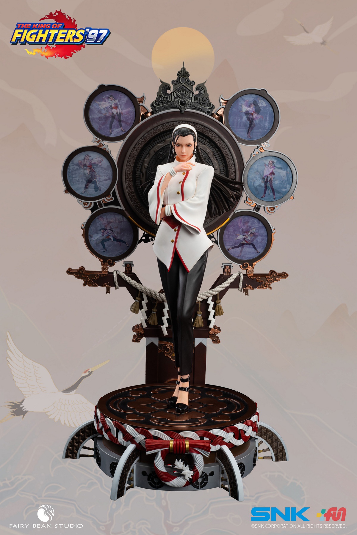 仙豆工作室 新品：1/4 SNK正版授权 《拳皇97》 神乐千鹤 雕像